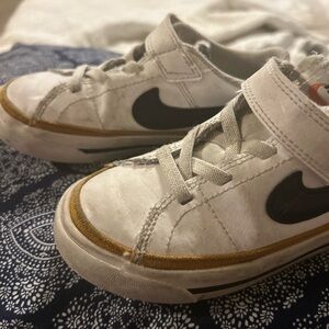 Kids White and Black Sneakers